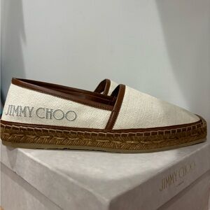 Jimmy Choo women’s  Cream and Brown Espadrilles